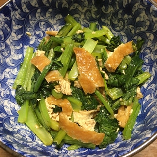和食の定番！小松菜と油揚げの煮物